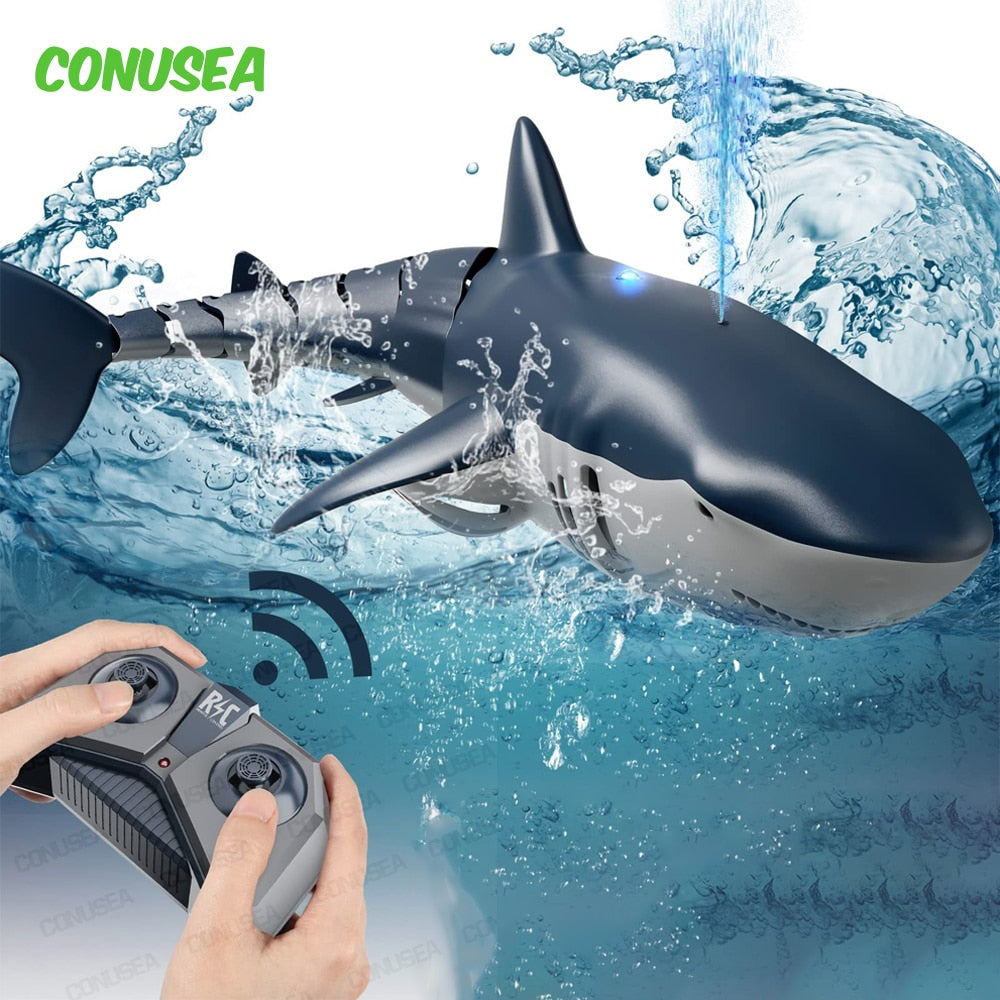 Smart Rc Shark whale Spray Water Toy Remote Controlled Boat ship Subma –  Hey Kidstoy