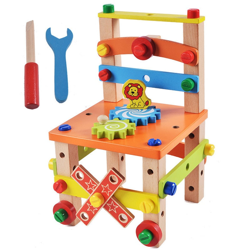 Kids Wooden Toolbox Pretend Play Set Educational Montessori Toys – Hey  Kidstoy